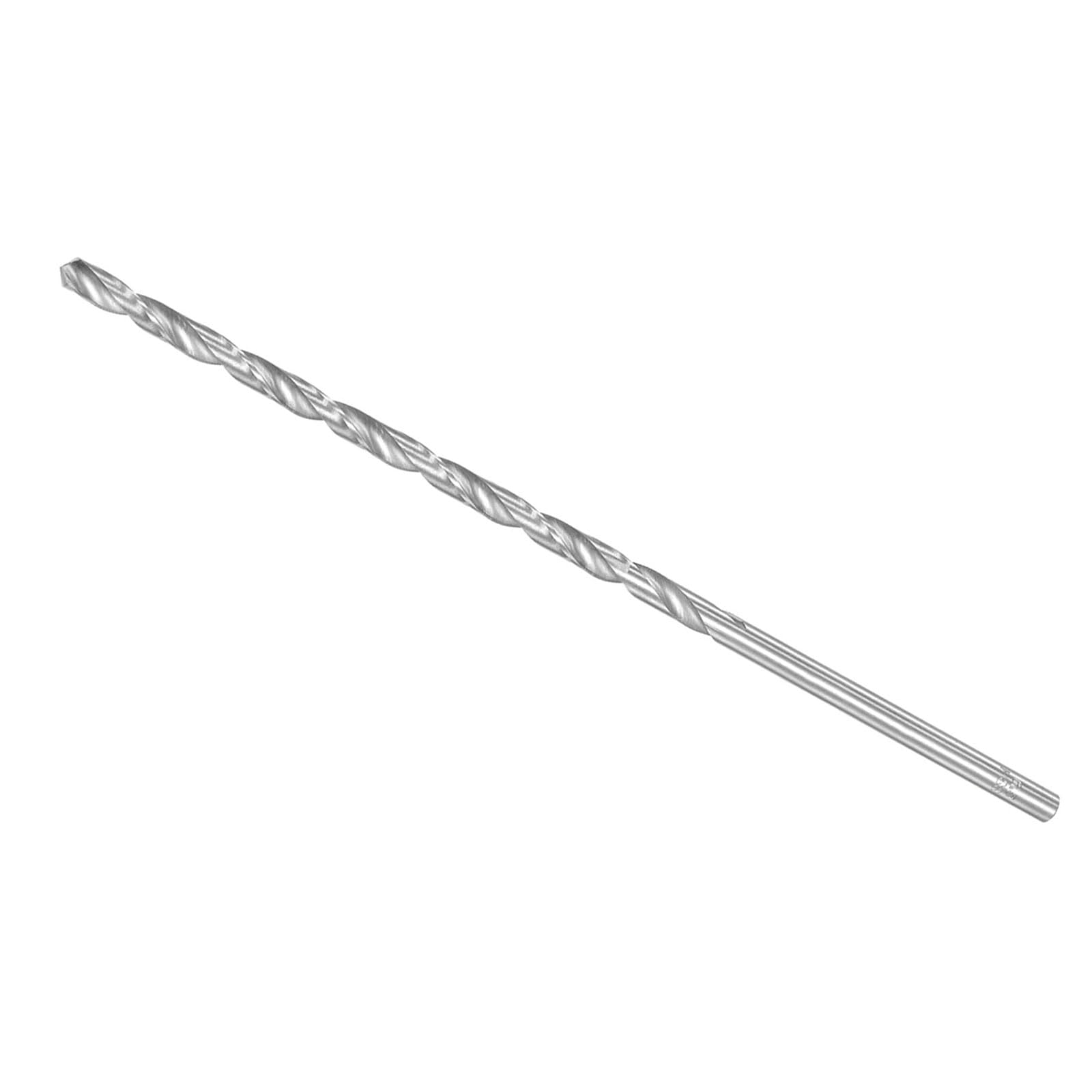 CoCud Twist Drill Bits, 6.5mm Drill Bit Diameter 300mm Total Length, 6542 High Speed Steel Straight Shank Twist Drill Bit - (Applications: for Hardened Metal Woodwork Plastic Aluminum)