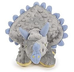 goDog Dinos Frills Squeaky Plush Dog Toy, Chew