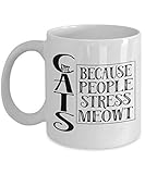 Cats Because People Stress Meowt, Cat Mug, Cat