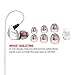 Corded Earbuds with Microphone Ergonomic Shape In Ear Headphones with Volume Control, Wired Earphones for On-The-Go, Running,Jogging,Exercise,Workout compatible with smartphones IOS, Android,PC -X6