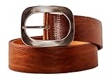Ladies High End Leather Solid Color Vintage Look Fashion Belt