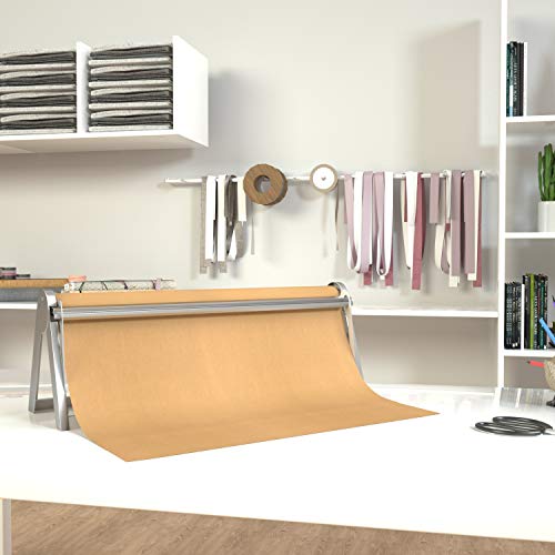 MARIGOLD 18-inch Butcher Paper Dispenser - Wrapping Paper Roll Cutter & Paper Holder for Butcher Freezer Craft Paper Rolls,Butcher Paper Roll Dispenser for Christmas Gift Wrap,Wall Mount or Tabletop - Thumbnail 5