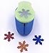 TECH-P® Creative Life Size 1” Multi-Pattern Hand Press Album Cards Paper Craft Punch,Card Scrapbooking Engraving Kid Cut DIY Handmade Hole Puncher. (Snowflake)