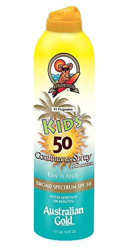 Australian Gold Kids SPF 50 Continuous Spray Sunscreen, 6 Fl Oz