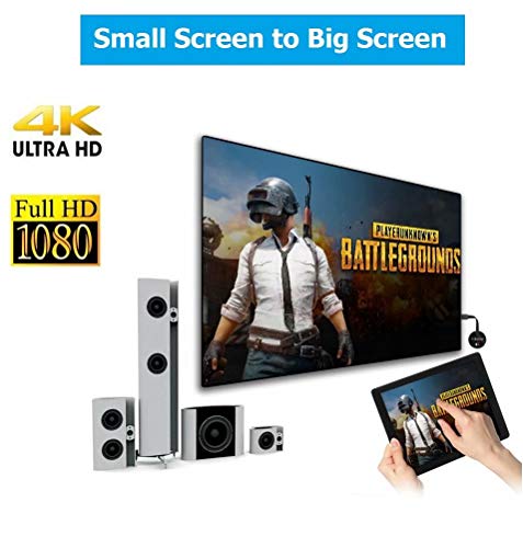 SmartSee Miracast Wireless Display Receiver 1080P HDMI WiFi Media Streamer Adapter Support YouTube Netflix Hulu Plus Airplay DLNA TV Stick for Android/Mac/iOS/Windows (2.4G)