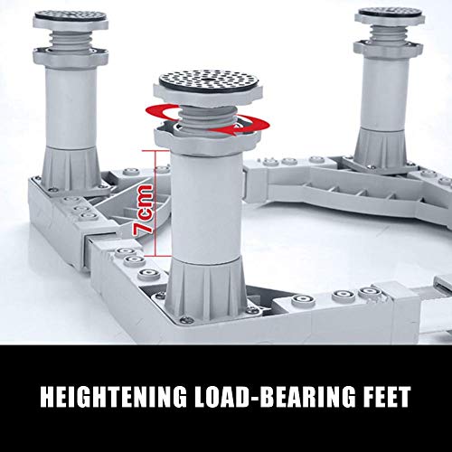 Per Newly Stainless Steel Refrigerator Adjustable Feet Refrigerator Floor Frame Support Bracket Shelf Holder Stand for Dryers