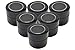 6 Pack Firefly Craft Amber Glass Apothecary and Salve Cosmetic Jars with Lids, 4 Ounces Each