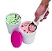 Tovolo Sweet Treat, Reusable Ice Cream Container for Homemade Ice Cream, Lemon - 1 Quart Stackable Storage Tubs with Silicone Lids for Freezer - BPA-Free & Dishwasher-Safe