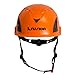 Fusion Climb Meka II Climbing and Zipline Safety Helmet - Orange, 6.25-Inch H x 10.3-Inch L x 8.25-Inch W
