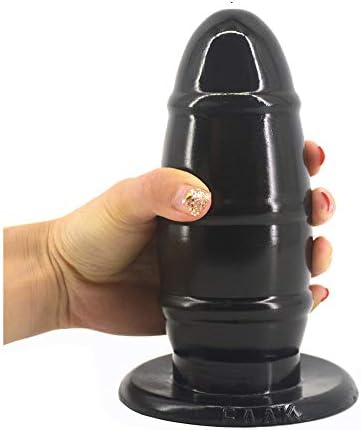 Two People Huge Big Double Layer Extra Flexible and Soft Silicone Jelly for Women Female Men Male (Color : Black)