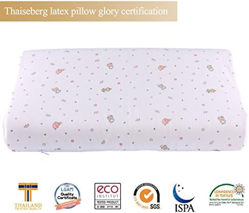 THAISEBERG ROYAL R201804 Thailand 100% Natural Latex Ecological Student Pillow For Neck/Shoulder Pain And Fatigue Relief