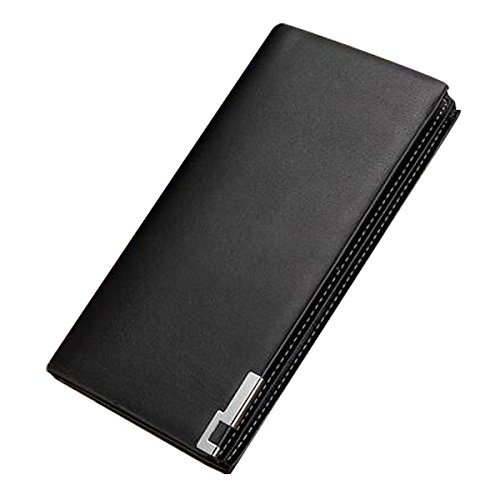 Pulabo mens long style pu leather wallet card case cash receipt h…