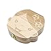 Warmoor Baby Tooth Box, Milk Teeth Wood Case Storage Keepsake Organizer Deciduous Souvenir (girl)