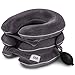 Cervical Neck Traction Device - Neck Brace - Inflatable Neck Stretcher Pillow - Neck Pain Relief Devices - Cervical Collar for Decompression Gray