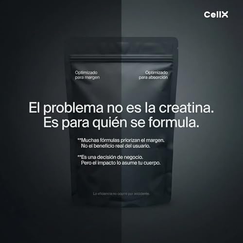 CellX | Creatina Ultra Pura | 120 Servicios | Magnesio, Bisglicinato, y AstraGin en Polvo, 648 g | Suplemento Alimenticio Vegano de Alta Absorción | Duración 4 Meses