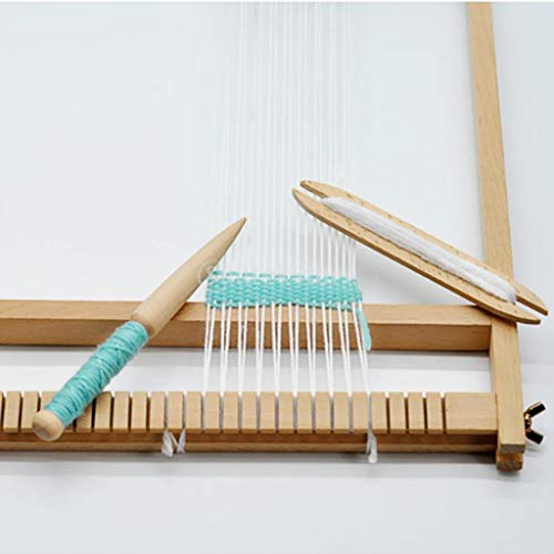 perfektchoice Solid Beech Wooden Shuttles Knitting/Weaving Tool Loom Machine Accessory for DIY Crafts Kids Handicrafts Supplies - Wood, 30x2.3cm