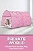 Alvantor Starlight Bed Canopy Dream Kids Play Tents Playhouse Privacy Space Twin Sleeping Indoor Stars Boys Girls Toddlers Pop Up Portable Frame Curtains Pink, Patent Pending