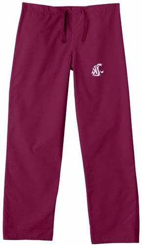Washington State Cougars NCAA Classic Scrub Pant (Crimson) (3X Large)