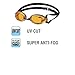 VIEW Swimming Gear V-101 Sniper II Racing Swim Goggles, Amber
