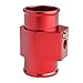 Dewhel Aluminum Red Water Temp Meter Temperature Gauge Joint Pipe Radiator Sensor Adaptor Clamps 36mm