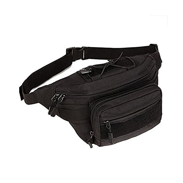 Huntvp Marsupio Uomo Sportivo, Borsetta a Tracolla Militare Borsa per Campeggio Escursionismo Ciclismo Viaggio Trekking Porta Smartphone Chiave Denaro