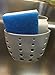 Adams of Saratoga Kitchen Sink Plastic Draining Saddle Sponge Holder, Sponge and Scouring Pad Caddy-Grey