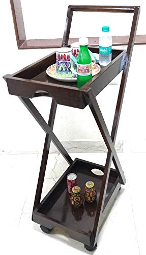 Detec Homze Designer Wooden Dinning/Kitchen / Service Trolley - 56 X 7 X 100 cms