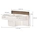 COAWG Adhesive Hair Dryer Holder, Wall Mounted No Drilling Plastic Bathroom Blow Drier Storage with Plug Hook, Hair Care Tools Organizer Basket with Cups for Curling Flat Straight Hot Iron