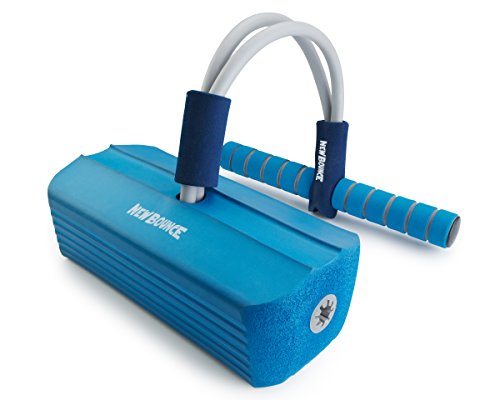 Foam Pogo Stick Jumper for Kids by New Bounce|100% Safe, Bouncy Toy for Toddlers|Fun Foam Hopper for Children|Squeaks with Each Hop|Great Gift for Girls and Boys (Blue)