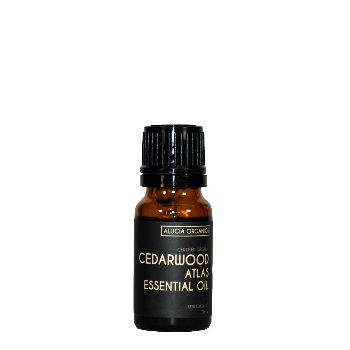 Alucia Organics Certified Organic Cedarwood Essential Oil 10ml - Pure, Natural, Cruelty Free, Vegan, Undiluted - for Use in Aromatherapy, Massage Blends and Diffusers โ image 1