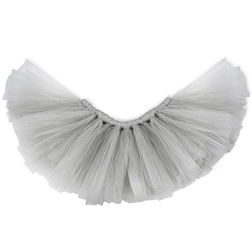 Newborn Girl Photography Props Outfits - Gray Baby Tutu Skirt and Headband Set
