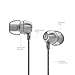 Uiisii HM7 Wired Headset Earphones Headphones with Microphone Mic & Remote Control for iPhone 6/6s/6 Plus/6s Plus/ SE/5s, Galaxy S7 Edge, Android Smartphone MP3 Players (Grey)