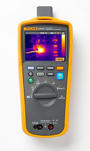 Fluke Fluke-279FC Wireless TRMS Thermal Multimeter, Full-Featured Digital with Built-In Thermal Imager and Iflex Compatibility
