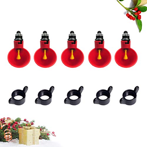 UPKOCH 20Pcs Automatische Geflügeltränke Huhn Trinkschale Taube Feeder Tasse Wachtel Trinkschale für Den Heimbauernhof… – Bild 7