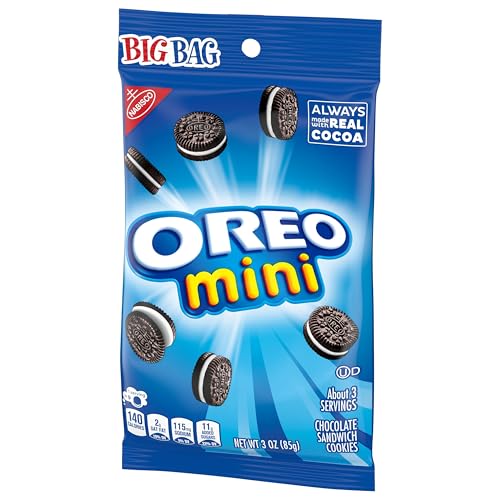 OREO MINIS CHOCOLATE SANDWICH COOKIES, 12 – 3 OZ BAGS