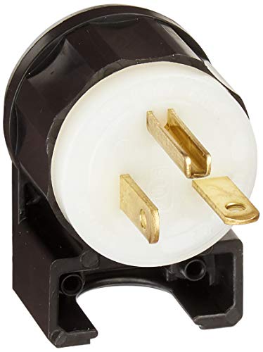 Leviton 20 Amp, 250 Volt, Straight Blade, Angle Plug, Industrial Grade, Groundi…