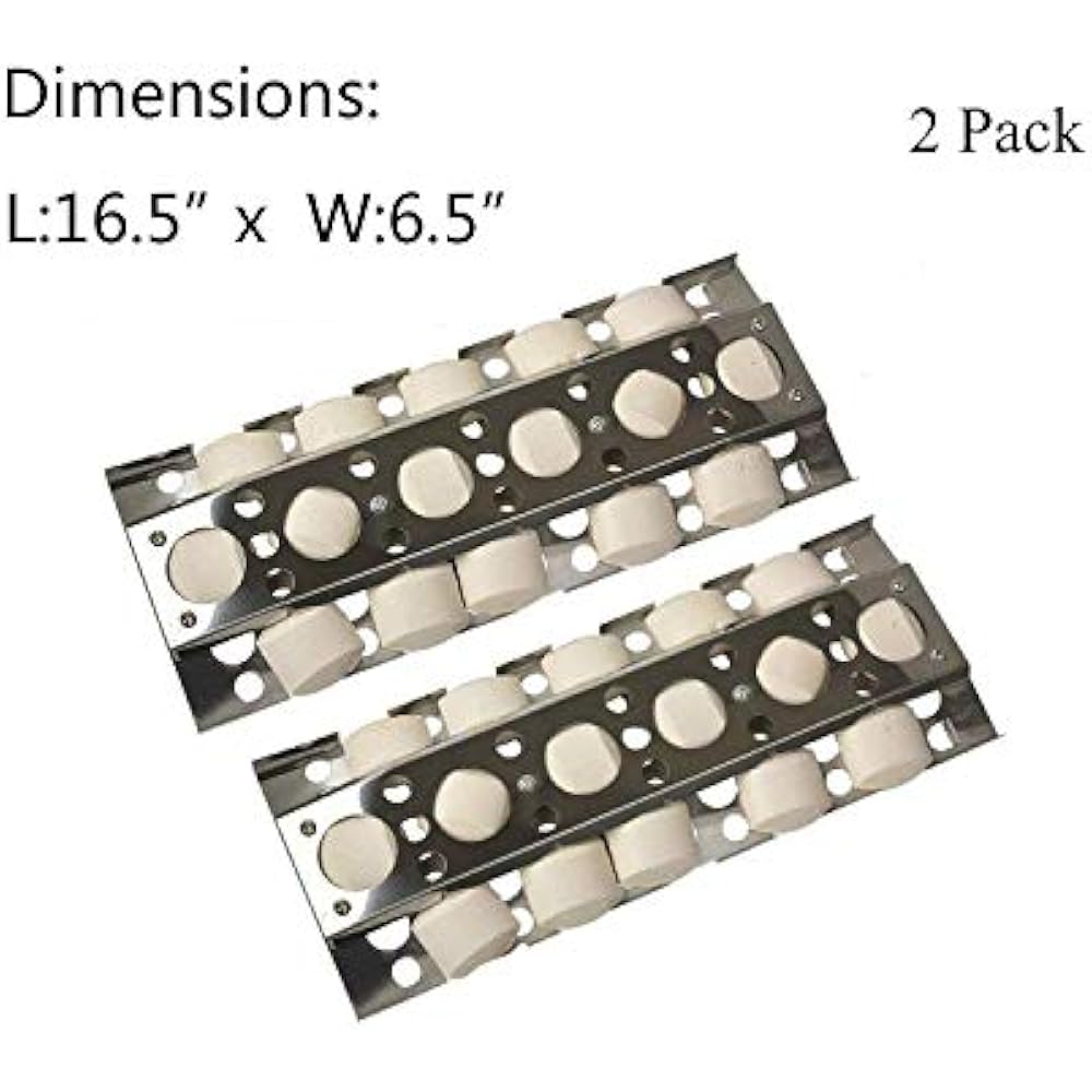 Heat Plate Replacement Select Turbo Gas Grill Models, 16.5 Inch 2 Packs