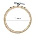 [20 Pack, 3 Inch] Embroidery hoops, Browill Adjustable Bamboo Circle Cross Stitch Hoop Kit for DIY Arts Crafts Ornaments, Handmade Sewing Home Decorations