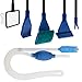 GreenJoy Aquarium Fish Tank Clean Kit Algae Scrapers Set 5 in 1 & Fish Tank Gravel Cleaner Siphon Vacuum for Water Changing and Sand Cleanerthumb 1