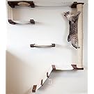 CatastrophiCreations Cat Mod Climb Track - Multiple-level Cat Hammock & Climbing Activity Center - Handcrafted Wall-mounted Cat Tree Shelves