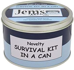 Good Luck Survival Kit In A Can. Humorous Novelty Fun Gift, Present & Card All In One. New Job, Leaving, Emigrating