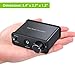LiNKFOR 192kHz DAC Digital to Analog Audio Converter with Headphone Amplifier Function Volume Control Digital Optical Coaxial Toslink to Analog Stereo L/R 3.5mm Audio Adapter for PS4 Apple TV DVD PS3