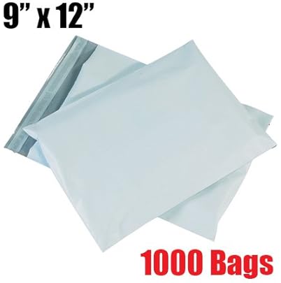 iMBAPrice 1000 - 9x12 Premium Matte Finish White Poly Mailers Envelopes Bags (iMBA-3PM-1000)