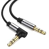 UGREEN 3.5MM Right-Angled Stereo Audio Cable 90 Degree for Car, Apple iPhone, iPod, iPad, Samsung,Smartphones, Tablets and Speakers