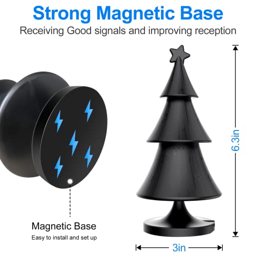 Antenna Digital TV Antenna Indoor Antenna for TV ALU Solid core for Maximum Signal Quality for Indoor and Outdoor with 25 dBi Amplifier Magnetic Base 5m Cable