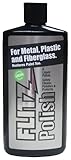 Flitz LQ 04506 Green Metal, Plastic and Fiberglass Polish Liquid, 16 oz. Bottle