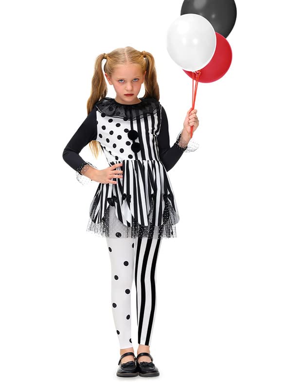 BesserBay Horror Clown Kostüm Für Kinder - Terrifier Outfit Mit Maske Und Zubehör