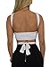 KAKALOT Women's Sexy Criss Cross Halter Bandage Crop Tops Strings Bustier Cami M Black