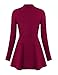 Becanbe Women's Long Sleeve V Neck Empire Line Tunic Top