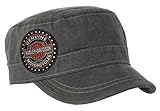 Harley-Davidson Women's Studded Long Bar & Shield Patch Painter's Cap PC31254 Gray